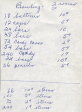 1959 Fun Night prize list for Bowling